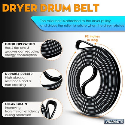 For Amana NED4600YQ0 NED4800VQ0 NED4500TQ0 NED4700YQ1 Dryer Repair Kit