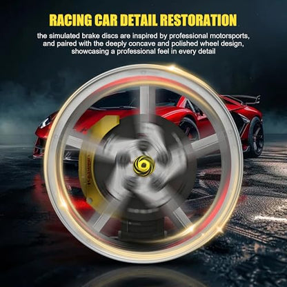 Motorized LED Race Car Wheel Hub Building Set 360°Rotate 578PCS Age 8+ - style: T2022