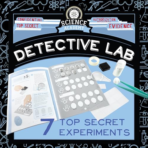 MindWare Science Academy Detective lab - Science Kits for Kids Age 8-12 - Kids Detective Kit Complete with 7 Forensics and Crime-Scene Investigations - Ages 8 and Up