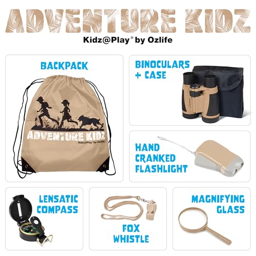 Tan Adventure Kidz Outdoor Exploration Kit - color: Brown