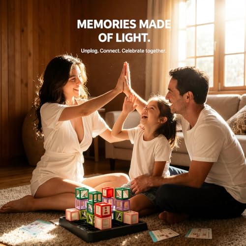 2026 New Laser Maze Reasoning Game, STEM Toys for Ages 8-13 with 60+ Challenges Puzzle Game, Ultimate STEM Logic Toys 37 Pcs Cubes, Learning Educational Toys Thinking Logic Games Ideal Children Gift