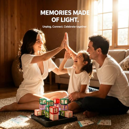 2026 New Laser Maze Reasoning Game, STEM Toys for Ages 8-13 with 60+ Challenges Puzzle Game, Ultimate STEM Logic Toys 37 Pcs Cubes, Learning Educational Toys Thinking Logic Games Ideal Children Gift