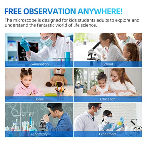 SWIFT Microscope for Adults 80X-2000X Compound Monocular Kit - style: SS121 Microscope