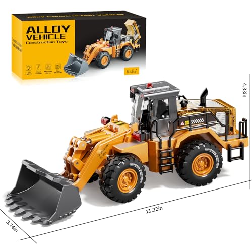 Pupu Pig Construction Toys, Metal Bulldozer Toy for Boy Gifts, Yellow, 3+ - color: Metal Bulldozer Toy - Yellow