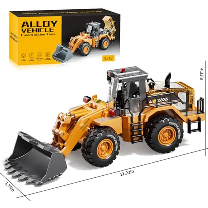 Pupu Pig Construction Toys, Metal Bulldozer Toy for Boy Gifts, Yellow, 3+ - color: Metal Bulldozer Toy - Yellow