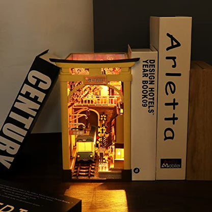 Roroom Book Nook Kit for Adults, Sakura Street Scene House Building Kit - color: M2211