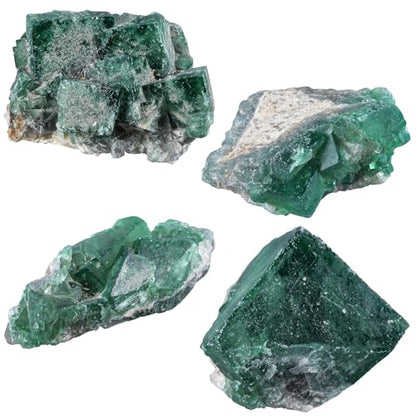 Sportmusies Natural Green Fluorite Crystal Cluster, 0.98-2.95 inches - size: 0.98 - 2.95 Inch
