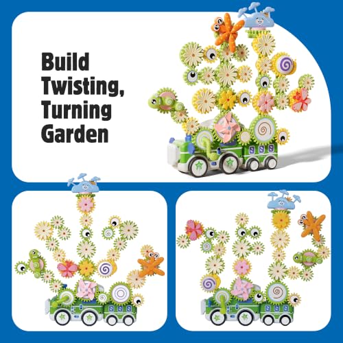 4 in 1 STEM Gear Toys for Kids Ages 3+, Educational Building Blocks, 71Pcs - size: 71 PCS