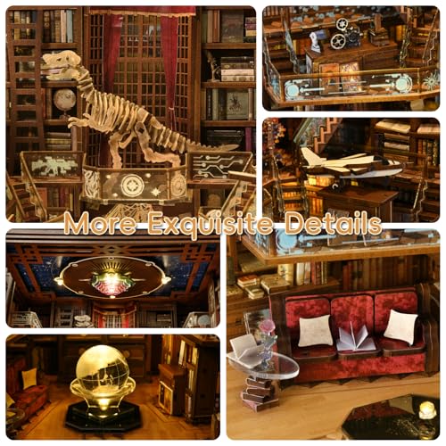 Beyond Library Max Book Nook Kit, DIY 3D Wooden Miniature Dollhouse Puzzle - color: Beyond Library Max