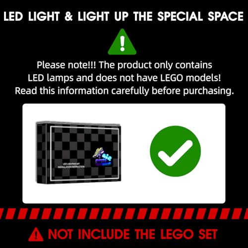 LED Light Set Compatible with Lego Editions Nike Air Max 95 43025 Set, Light Kit for Lego 43025 Building Blocks Model, Not Included The Model Set - color: Blue
