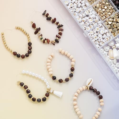 Xylise Jewelry Making Supplies Kit Natural Stone Beads for Irregular Natural Stone with for DIY Craft Bracelet Necklace Earrings for Adults(Red) - color: Red