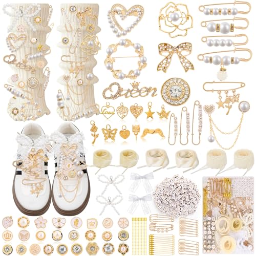 Tetutor 389 pcs Shoe Charms for Sneakers, Junk Socks Charms Kit