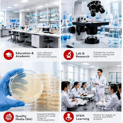 Nutrient Agar Powder 250g - Microbiology Culture Medium for Petri Dishes