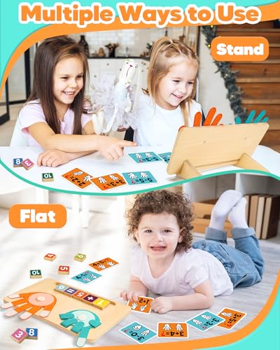 Montessori Learning Toys for 3 4 5 Year Old Gift, Number Counting Block Toy