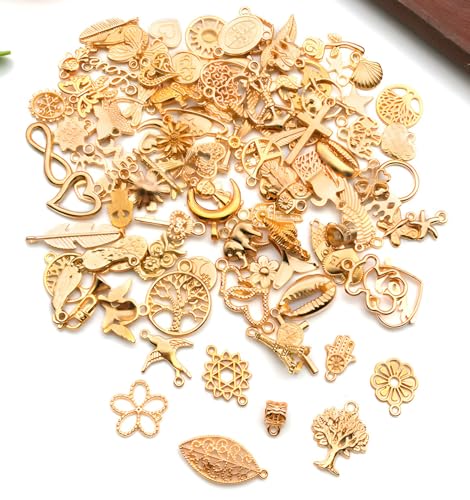 Jewelry Making Charms Pendants for Bracelet Bulk lot Necklace Earrings Keychain Charms Beads DIY Kit Trendy Craft