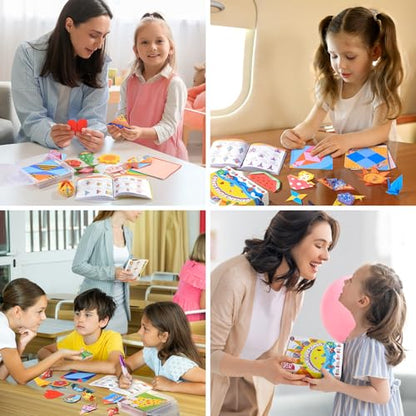 Funtopia Origami Kit for Kids Ages 5-8 8-12, 260 Sheets Origami Paper