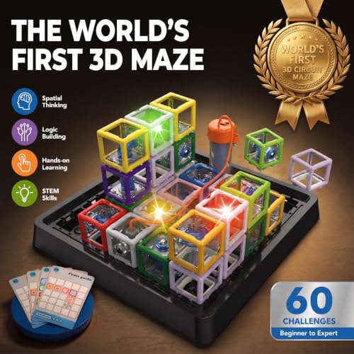 2026 New 3D Light-Up Circuit Puzzle, STEM Kit for Kids Ages 8-14
