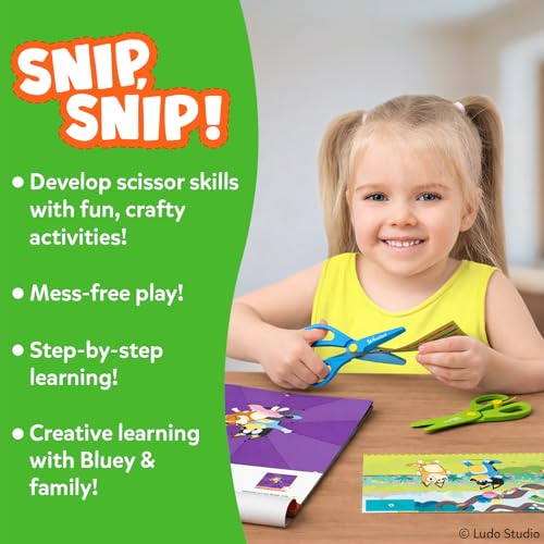 Skillmatics Snip Snip Bluey, Scissor Skills Toy, Felt Craft, Gift for Kids - style: 3. Bluey