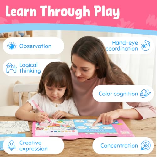 JoyCat Find & Color Paint with Water Coloring Books for Toddlers - style: Magical Pony