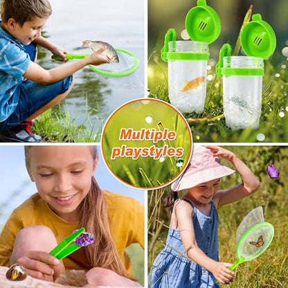 Bug Catcher Kit & Outdoor Explorer Kit for Kids, 10 Pcs Bug Catching Kit - color: Green