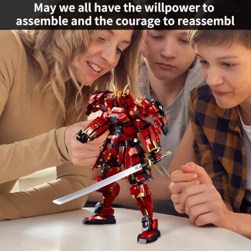 CSNRHG Double Knife Flow Samurai mech Robot Model Building Blocks Toy Set - color: Double Knife Flow