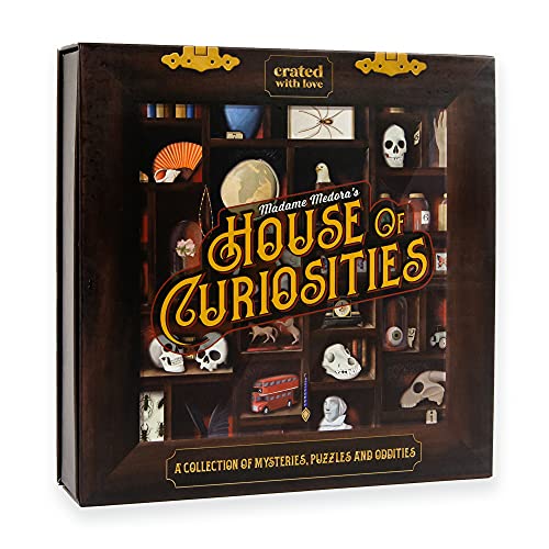 Madame Medora's House of Curiosities: Engaging Ghost-Themed Mystery Solving Game Kit for Adults. Cryptic Puzzle Files for Families, Friends, Immersive Date Night