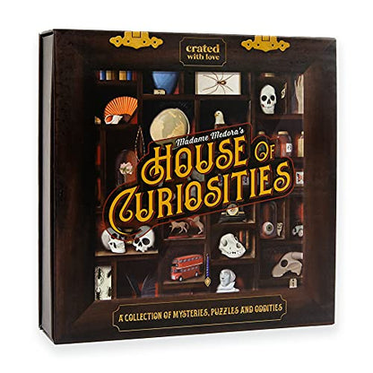 Madame Medora's House of Curiosities: Engaging Ghost-Themed Mystery Solving Game Kit for Adults. Cryptic Puzzle Files for Families, Friends, Immersive Date Night