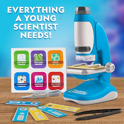 National Geographic Junior Microscope Science Kit with 250x Magnification - style: Junior Microscope