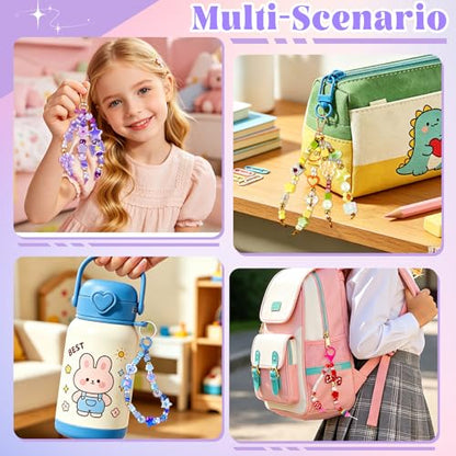 TOHONGADON 1501 Pcs DIY Bag Charm Kit, Colorful Keychain Making Kit - color: 1501 Pcs Beads
