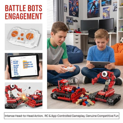 Robot Building Kit, 5-in-1 Programmable Robot Kit, App Coding