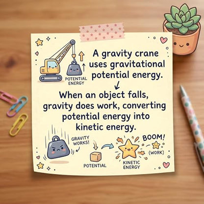 STEM Gravity Crane Science Kit, DIY Pulley & Lever, Energy Conversion - style: Gravity Crane