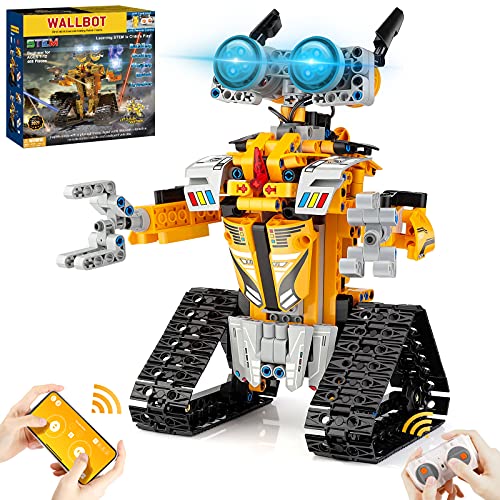 Sillbird Bundle - 2 Items STEM 15-in-1 Solar Robots Toys for Boys Age 8-13, Remote & App Controlled Wall Robot Building kit