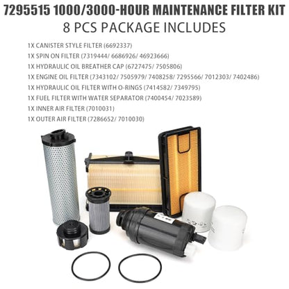 8-Piece Filter Kit for Bobcat T740/T750/T770/T870/S740/S750