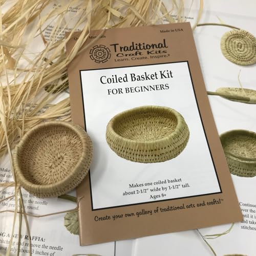 Traditional Craft Kits Coiled Basket Kit for Beginners