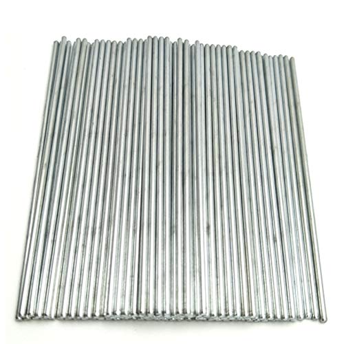 EUDAX 100Pcs Dia.2mm STEM Toys Shaft Round Rod Axles for DIY Toy RC Car Boat Helicopter Model Part (2mmx100mm) - style: 2mmx100mm