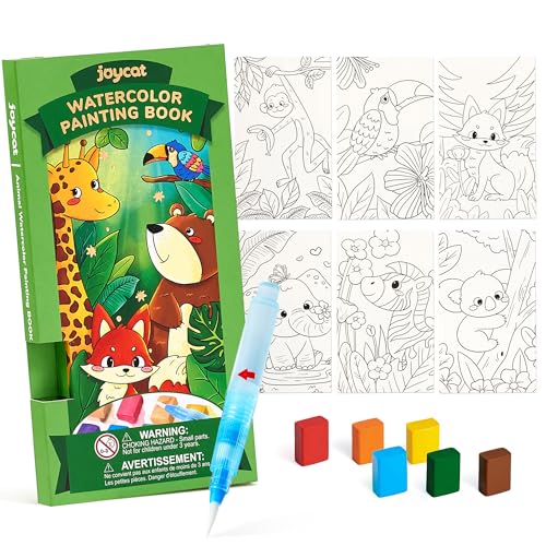 JoyCat Pocket Paint with Water Coloring Books for Kids - style: 1 Pack - Animals