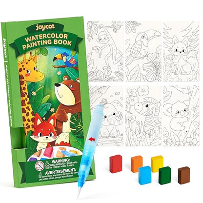 JoyCat Pocket Paint with Water Coloring Books for Kids - style: 1 Pack - Animals