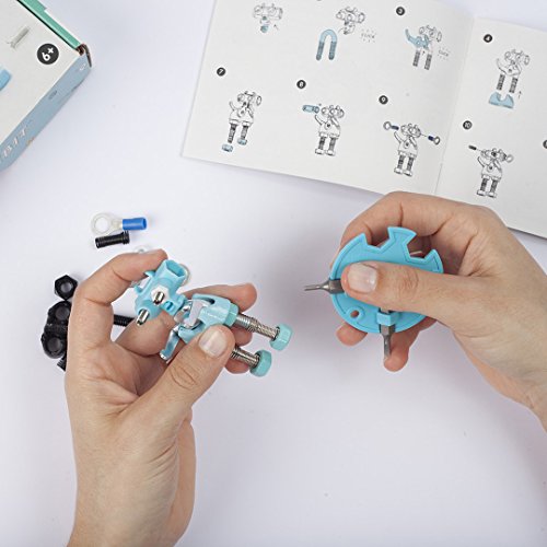 The Off Bits CareBit Build Your Own Robot Toy Construction Set, Educational Gift STEM Activities Learning Kit, Creative Build and Play Model Kit Steam Toys for 6 7 8 9 10+ Year Old Boys & Girls - style: CareBit