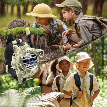 Kids Walkie Talkie Watch, Rechargeable Spy Army Toys for Boys Ages 8-13 - color: Camo