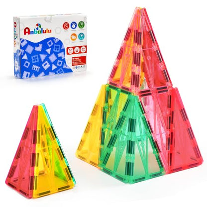 20 PCS Magnetic Right Triangles Expansion Pack – Essential Roof Shingles - size: 20PCS