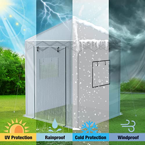 WORKPRO 94" x70" x98" Pop-up Greenhouse for Outdoors - style: 94" Lx70" W x98" H pop up greenhouse(small)