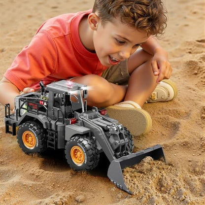 Pupu Pig Construction Toy, Metal Bulldozer Toys for Boys Gifts Ages 3+ - color: Metal Bulldozer Toy