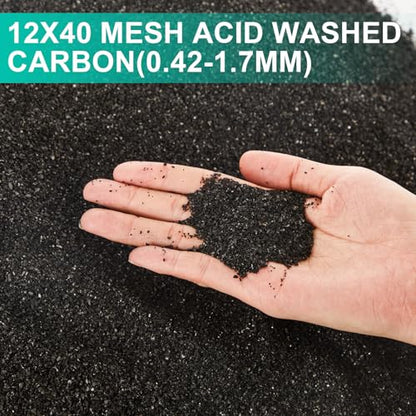 Threlaco 10lbs Activated Charcoal Powder Bulk, 0.02 x 0.07 Inch
