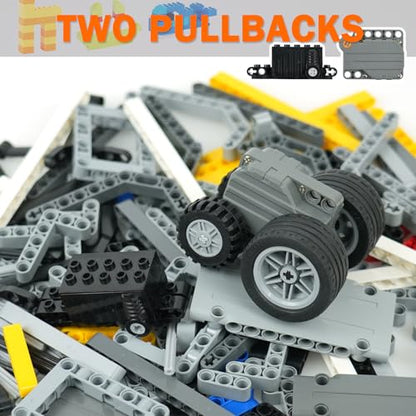 MALEKO Technical Parts, 540+PCS EV3 Building Bricks-Pullback Motor Beams - color: 540 Beams Set