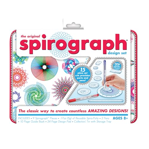 Spirograph Design Set Collectors Tin Arts and Crafts for Kids Drawing Kit