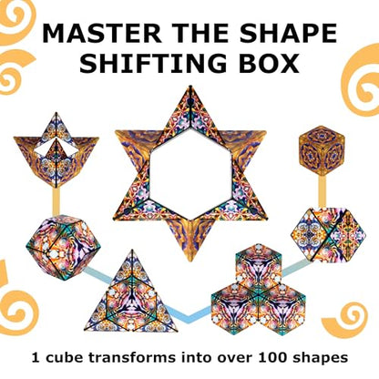 Shashibo DODECA Magnetic Puzzle Cube, Stress Relief Fidget Toy - color: Atlantis, size: DODECA
