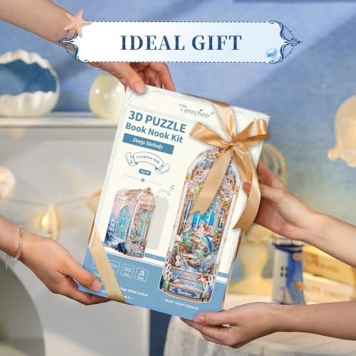 Tonecheer Book Nook Kit DIY Miniature House Wooden 3D Puzzle - Deep Melody - color: Deep Melody
