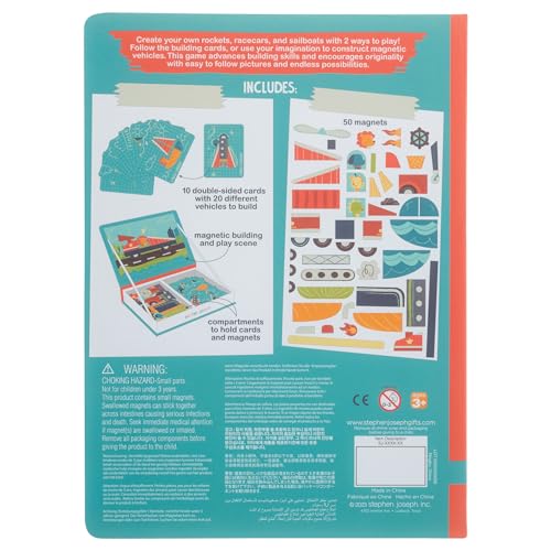 Stephen Joseph Magnetic Activity Set for Kids, Transportation 50-Piece Set - color: Transportation