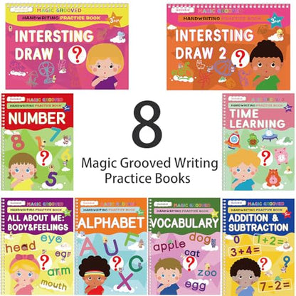 Golinkid Magic Grooved Writing Practice, grooved Handwriting Practice