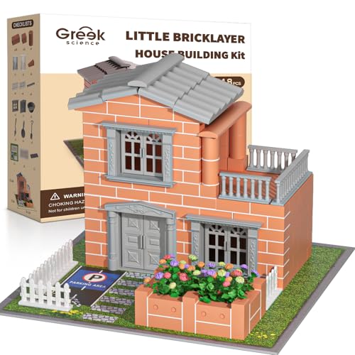 Mini Brick House Building Kit for Kids Age 8+